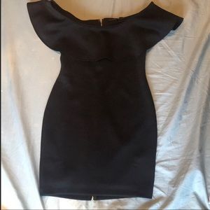 GUESS Black Off Shoulder Dress